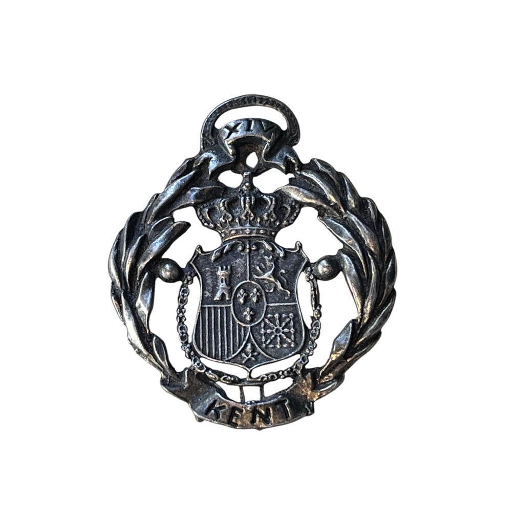 Silver Kent Coat of Arms Pendant
